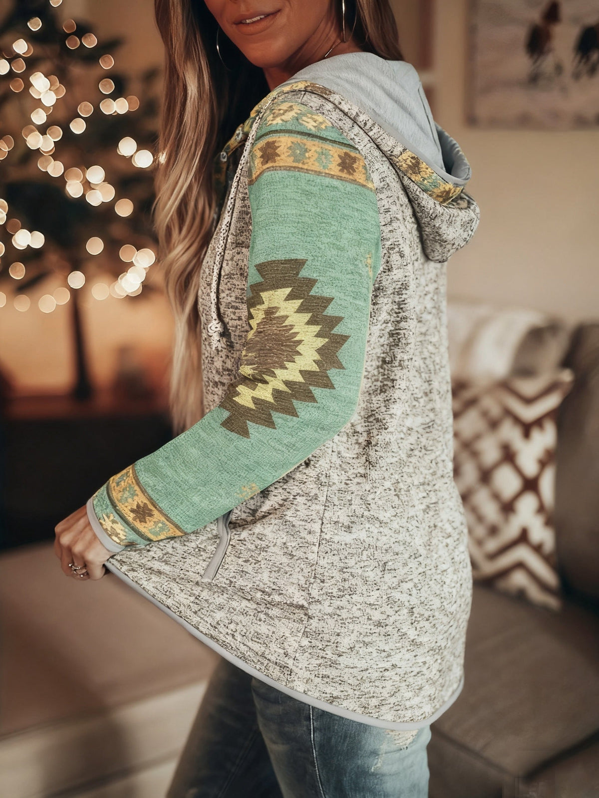 Kendra | Western-Inspired Hooded Sweatshirt