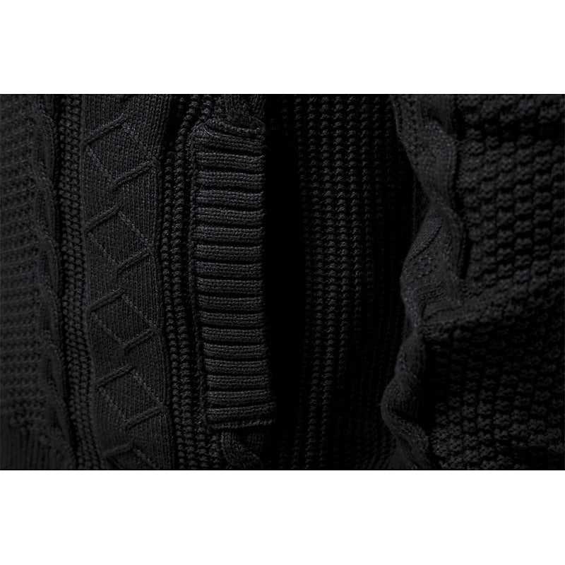 Gerard | Textured Zip-Up Cardigan