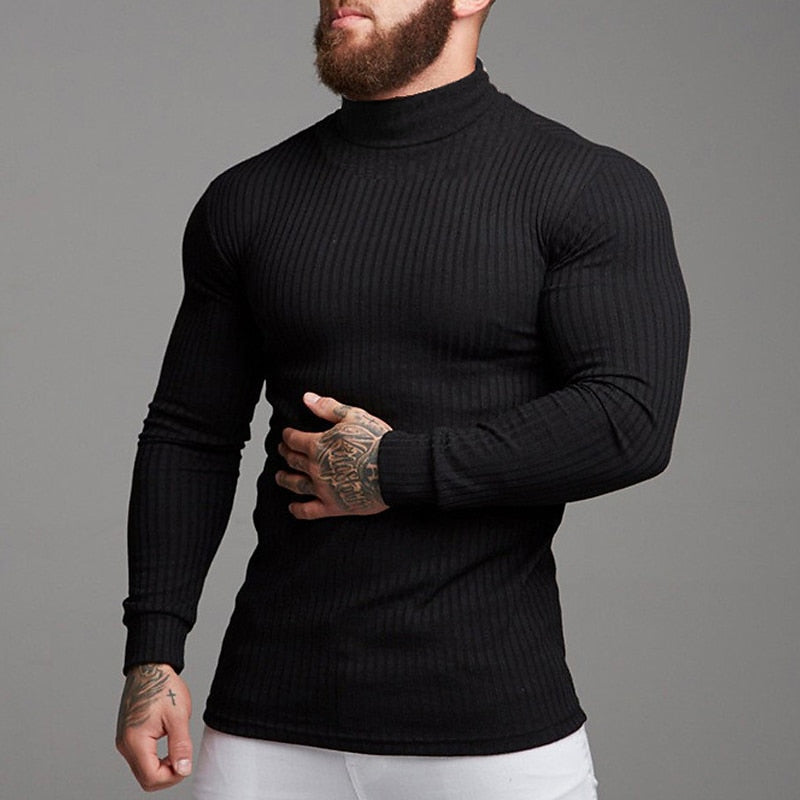 Lucas | Refined Ribbed Turtleneck