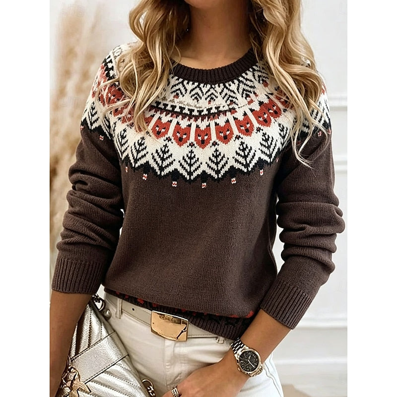 Coralie | Patterned Knit Sweater