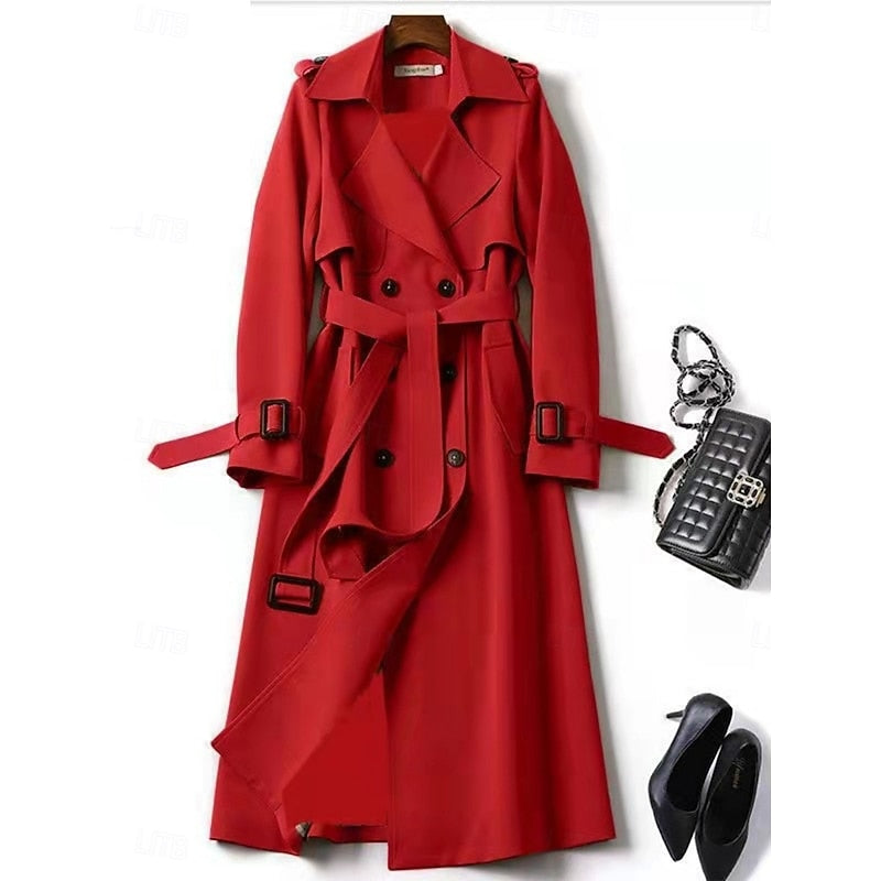 Clarissa | Belted Long Trench Coat