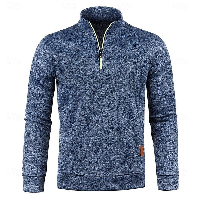 Dean | Quarter-Zip Long-Sleeve Polo