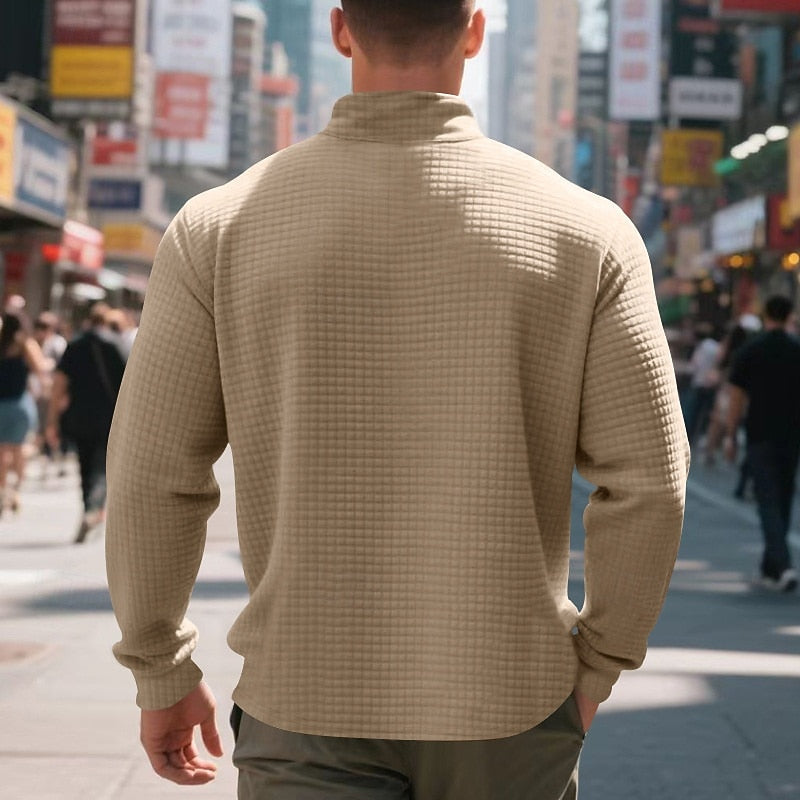 Carson | Quarter-Zip Textured Sweatshirt
