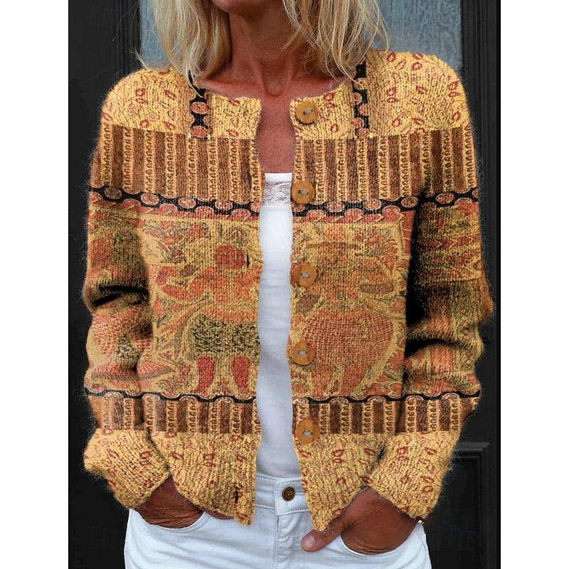 Bridget | Floral Button-Front Cardigan