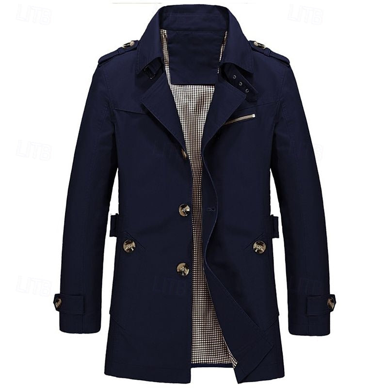 Leonard | Refined Single-Breasted Trench Coat