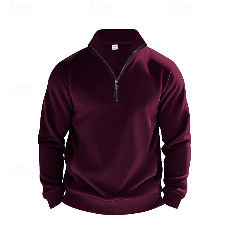 Glenn | Refined Quarter-Zip Sweatshirt