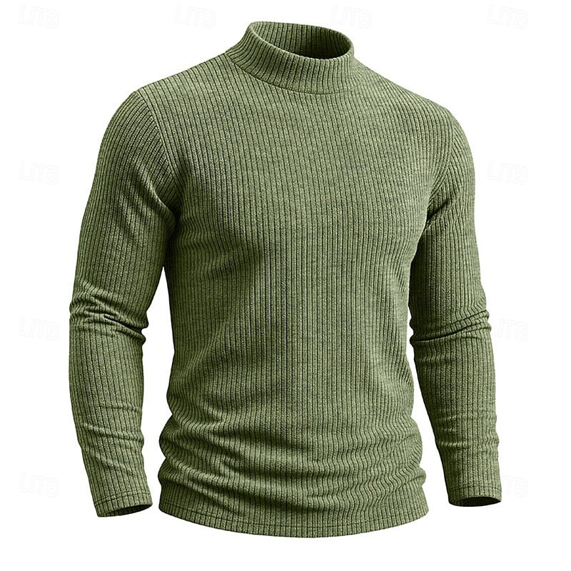 Callahan | Ribbed Mock-Neck Top